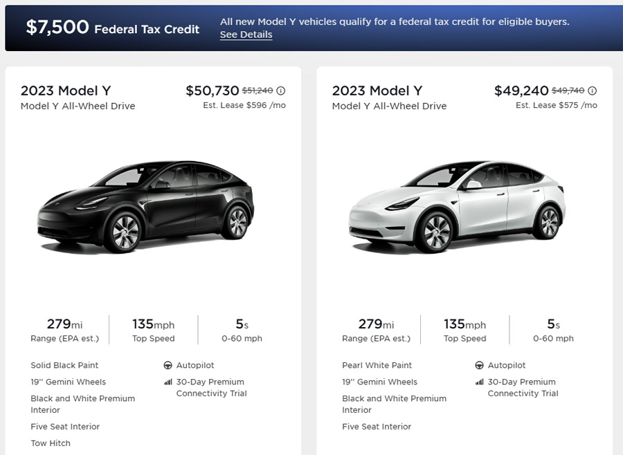 Tesla Model Y Discount.