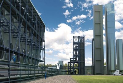 carbon engineering rendering of large scale direct air capture plant 1200x810