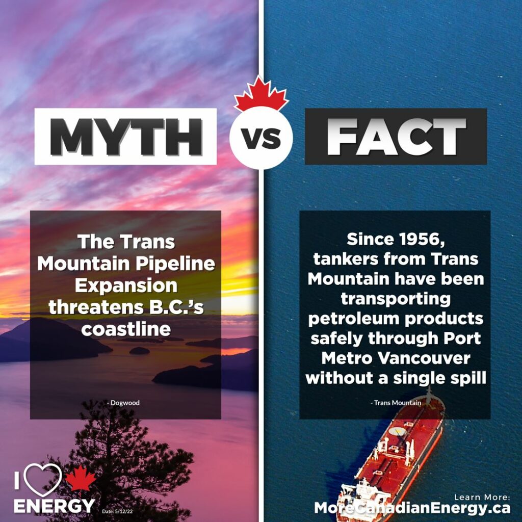 myth trans mountain is unsafe for canada's coastline