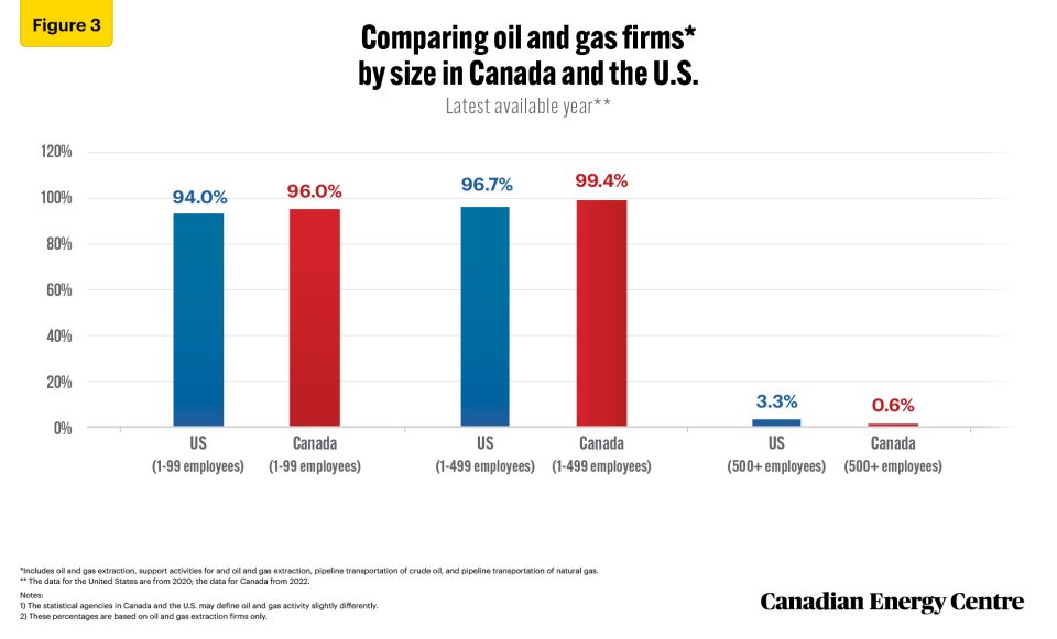 small business continues to account for the vast majority of oil and gas firms in canada 3