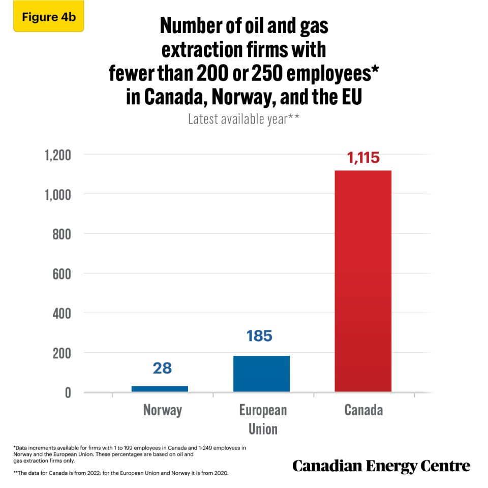 small business continues to account for the vast majority of oil and gas firms in canada 5