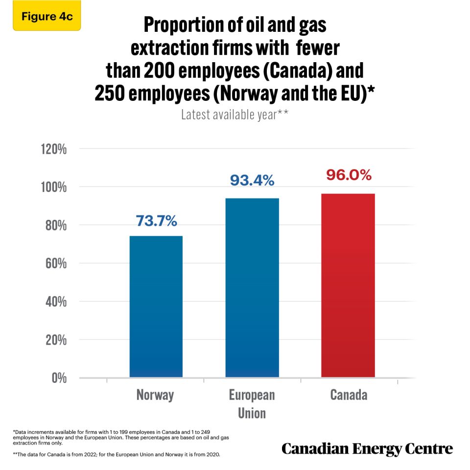 small business continues to account for the vast majority of oil and gas firms in canada 6