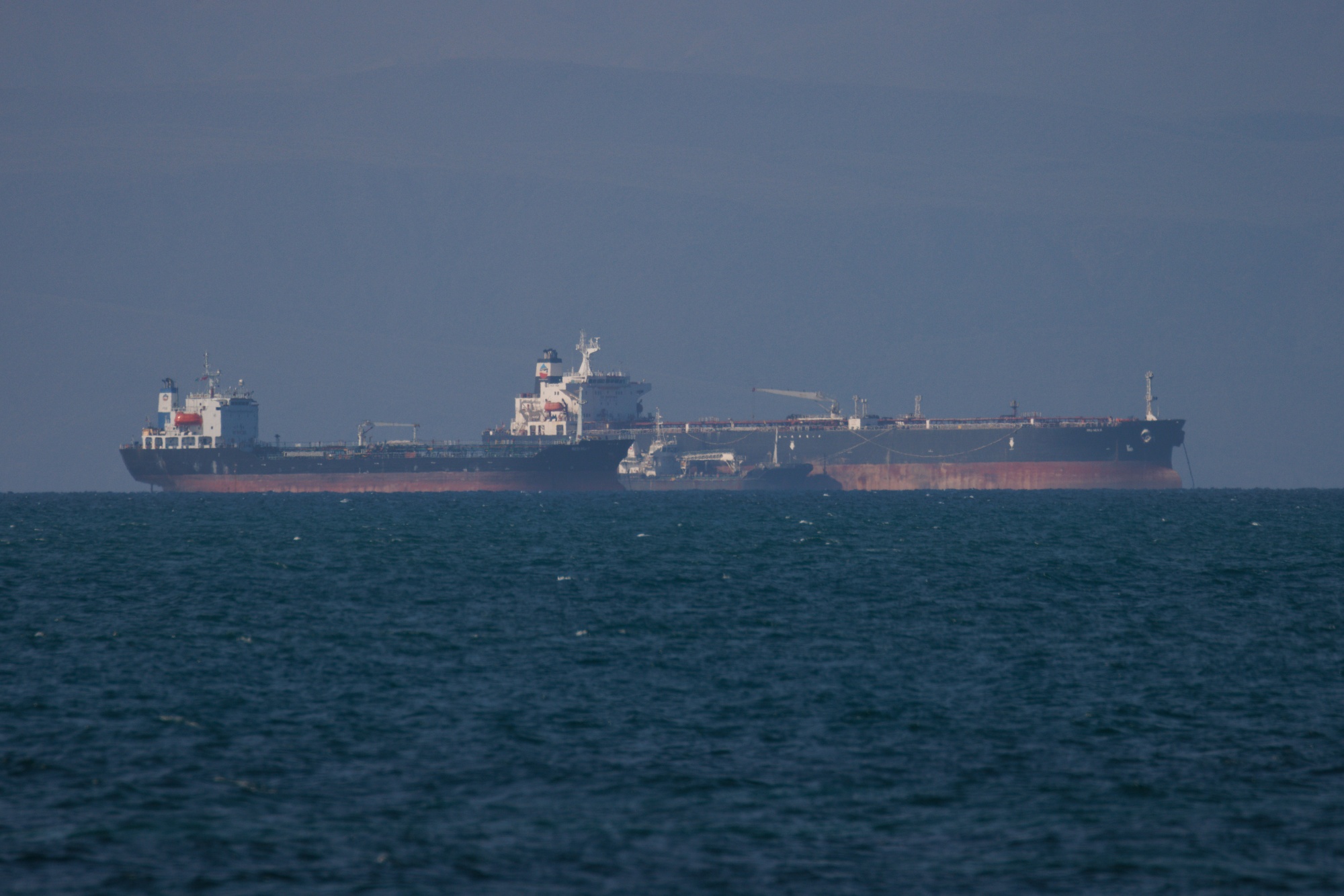 Tankers off&nbsp;Djibouti&nbsp;in the Bab-el-Mandeb Strait, which connects the Gulf of Aden with the&nbsp;Red Sea.