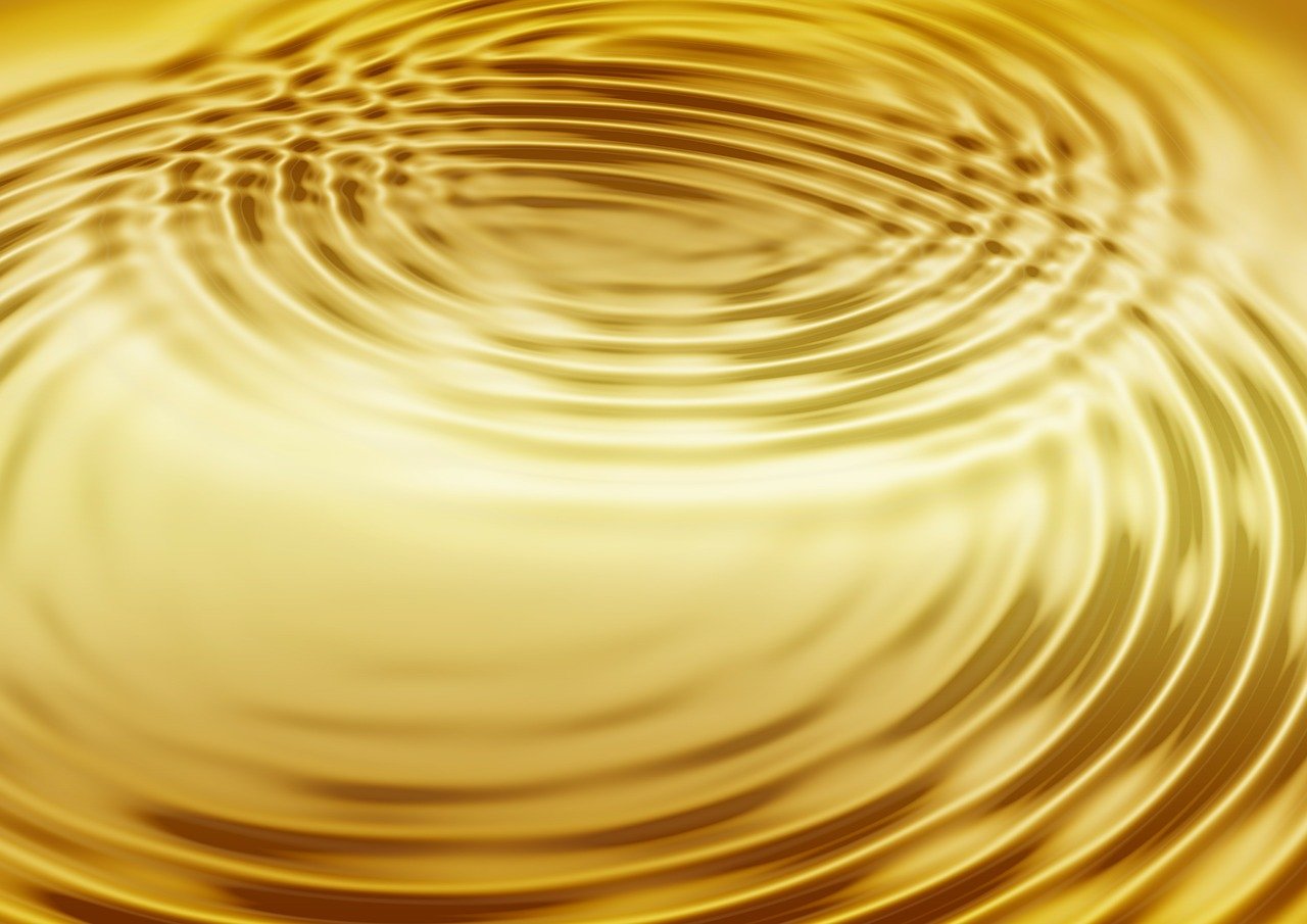 gold waves