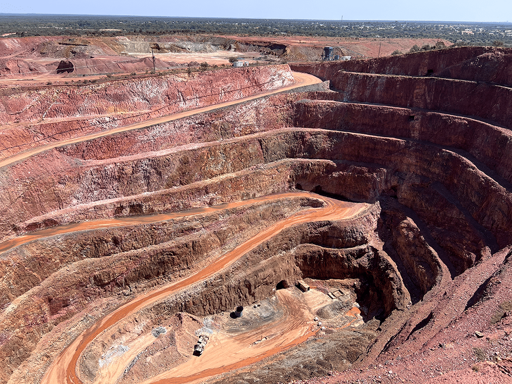 Copper mine pit