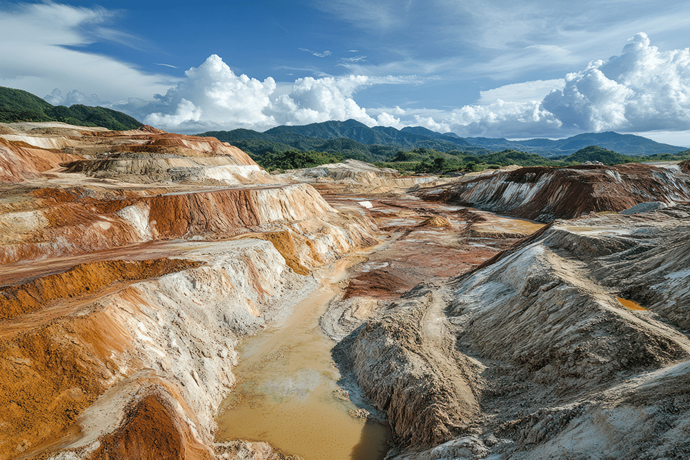 mining extraction area