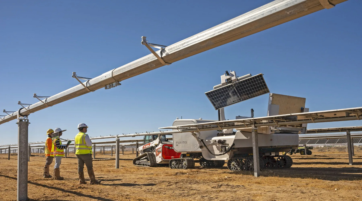 AI enabled robot solar installer